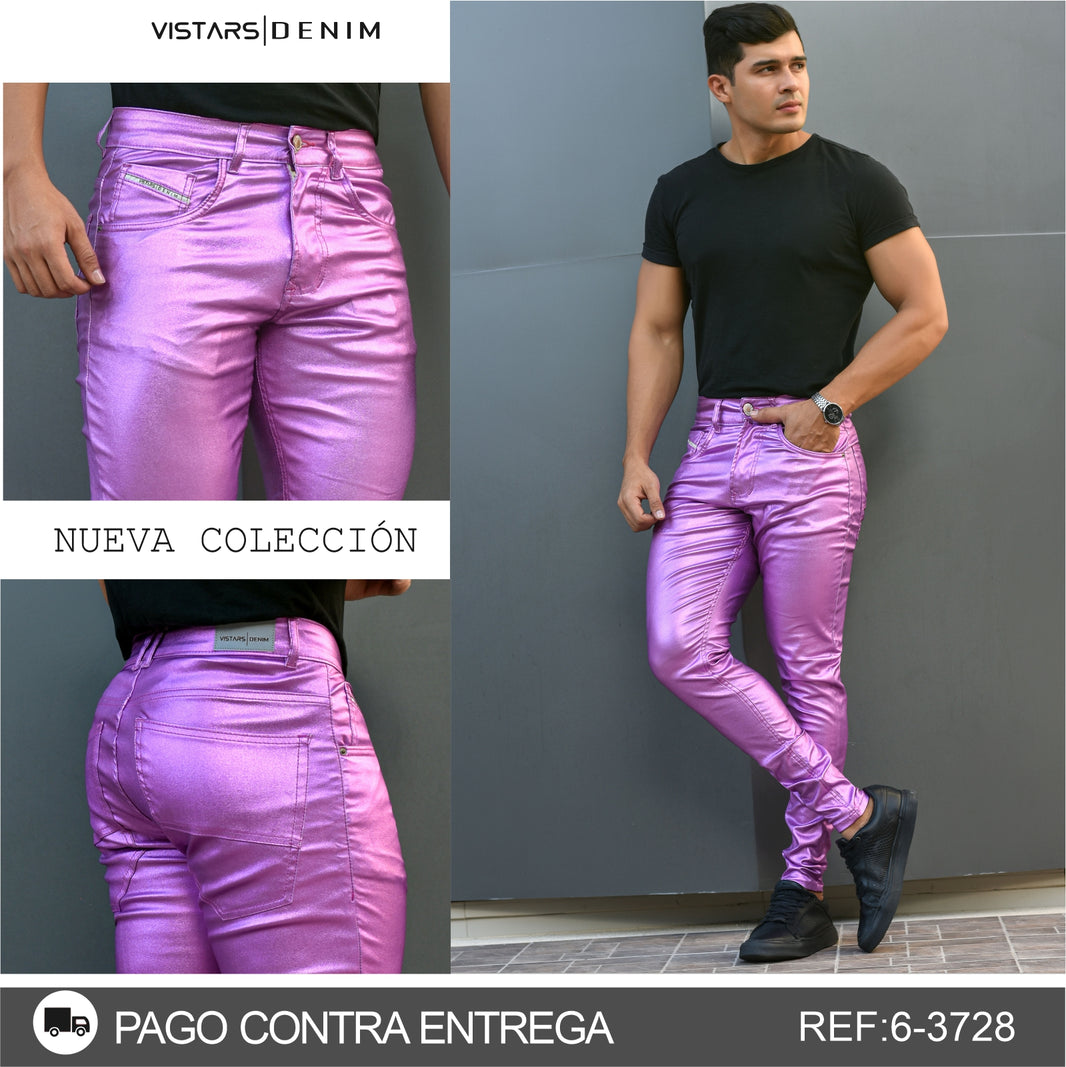 JEANS HOMBRE CUERINA 6-3730 LILA