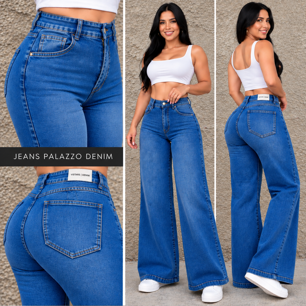 JEANS MUJER PALAZZO REF 4-6509