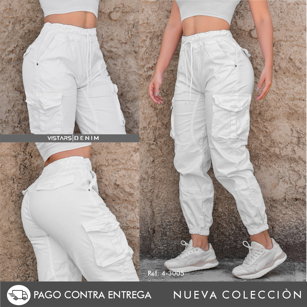 JEANS MUJER JOGGER  4-3005🔥OFERTA🔥