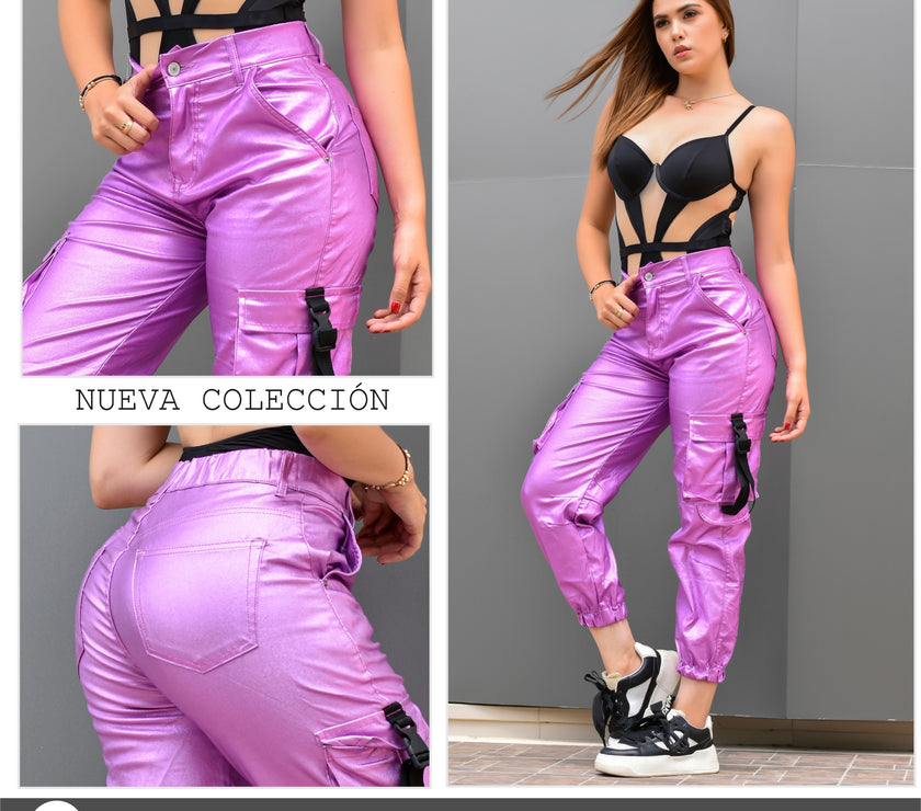 JEANS MUJER  CARGO  4-3809 🔥OFERTA🔥