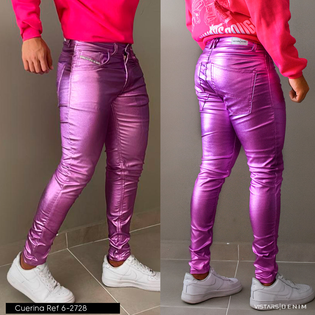JEANS HOMBRE CUERINA    6-3730 LILA