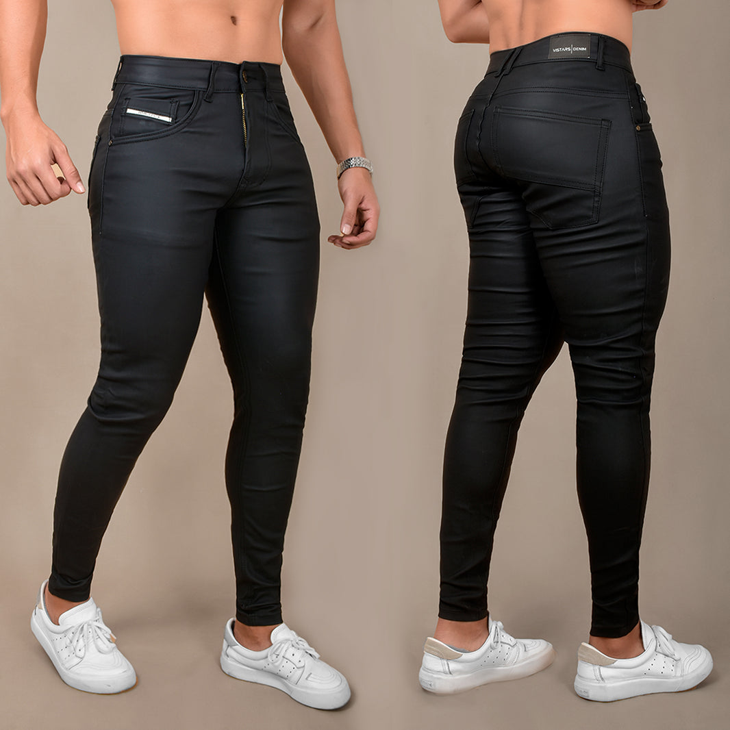 JEANS HOMBRE CUERINA NEGRO    6-5217