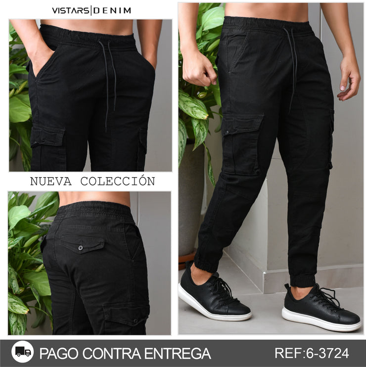 JEANS HOMBRE JOGGER NEGRO REF 6-5232