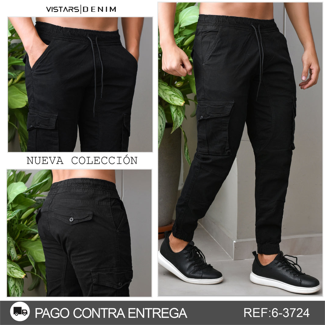 JEANS HOMBRE JOGGER NEGRO REF 6-5232