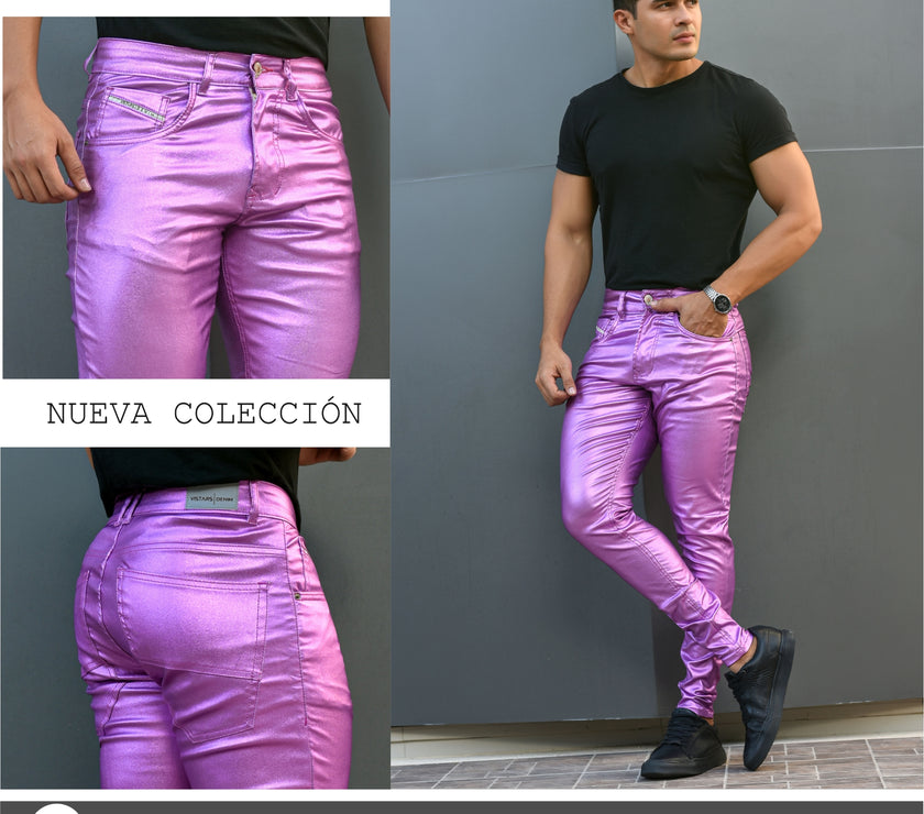 JEANS HOMBRE CUERINA    6-3730 LILA