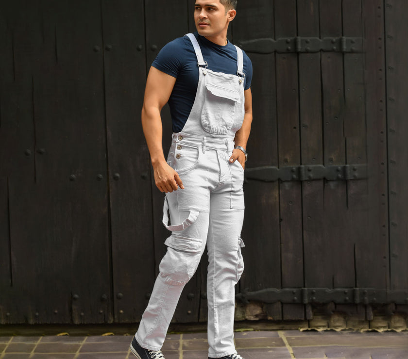 Jeans Bragas En Hombres Mezclilla Ropa Jardinera Hombre Pantalon