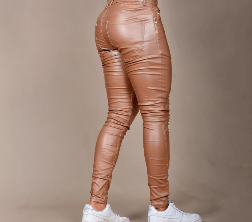 JEANS HOMBRE CUERINA KAKI REF  6-4203