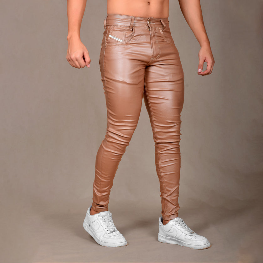 JEANS HOMBRE CUERINA KAKI REF  6-4203