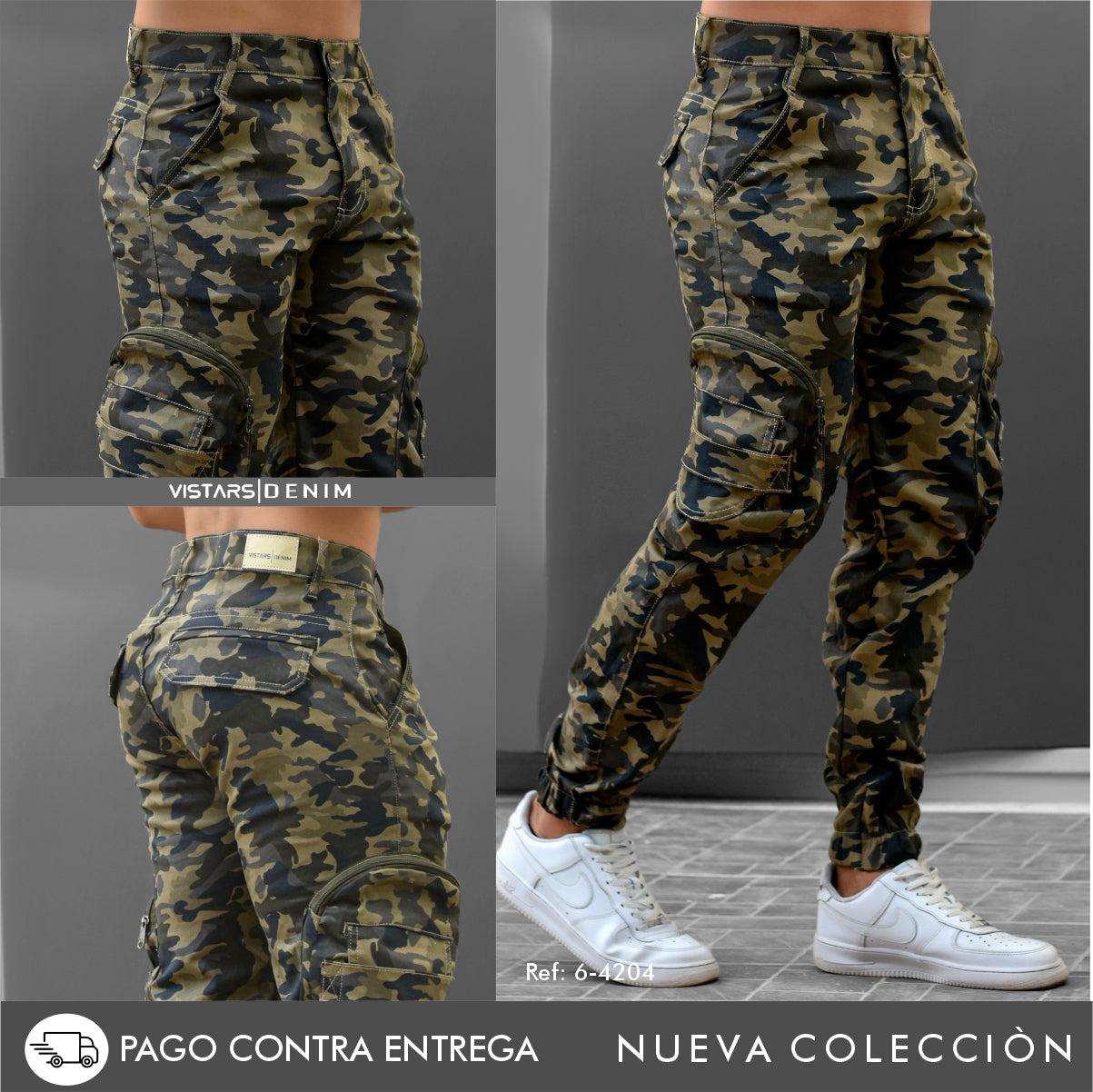 Vaqueros militares hombre deals
