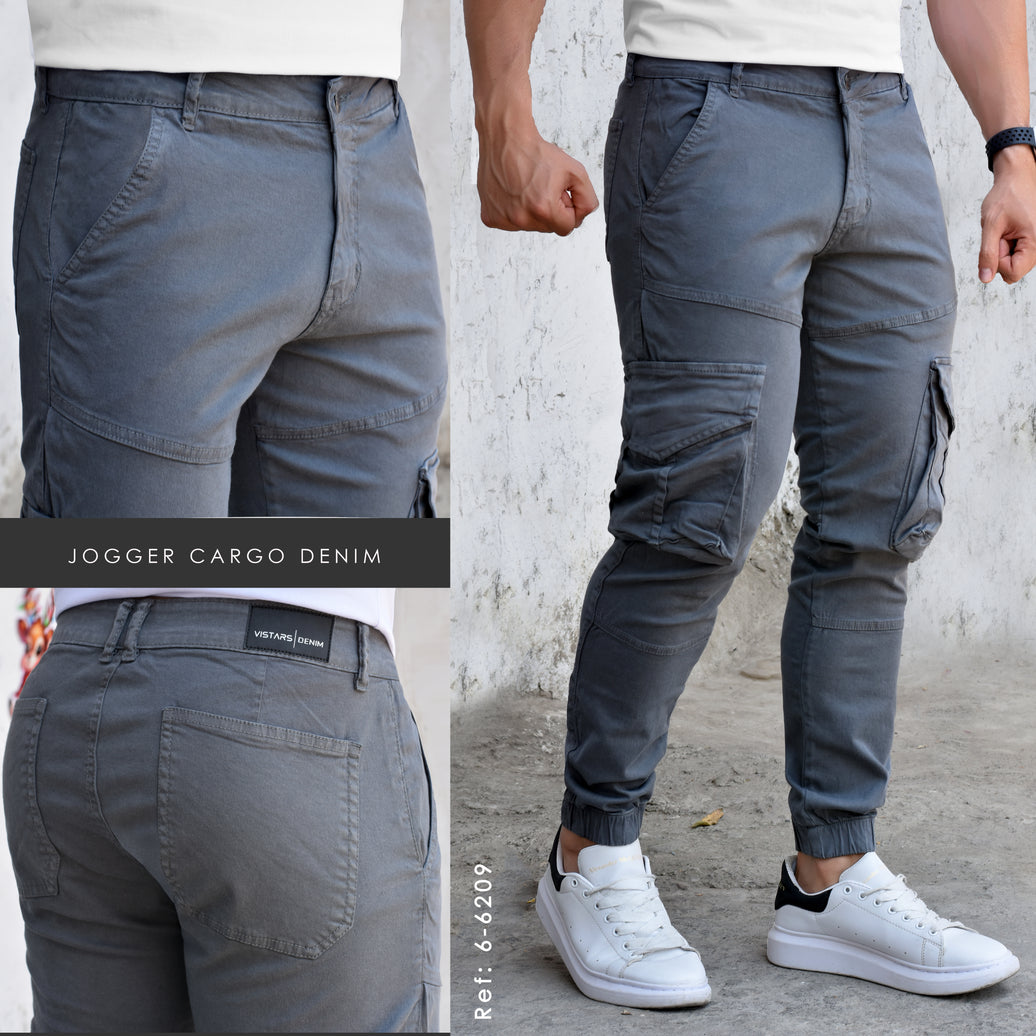 JEANS HOMBRE JOGGER GRIS REF 6-6209