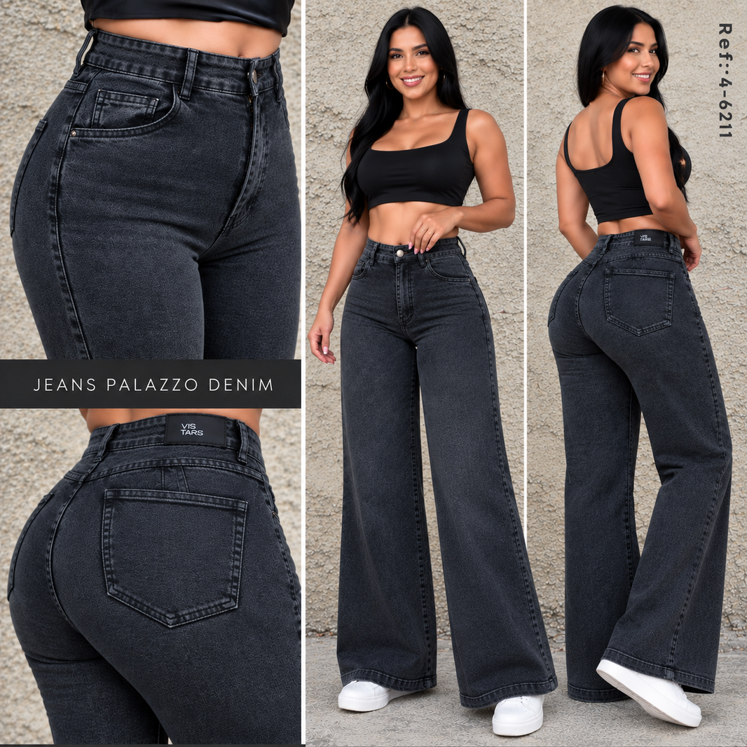 JEANS MUJER  PALAZZO REF 4-6211