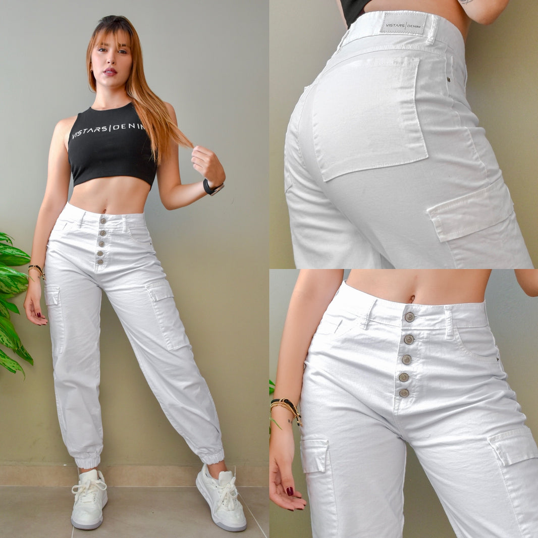 JEANS MUJER JOGGER  4-3116🔥OFERTA🔥
