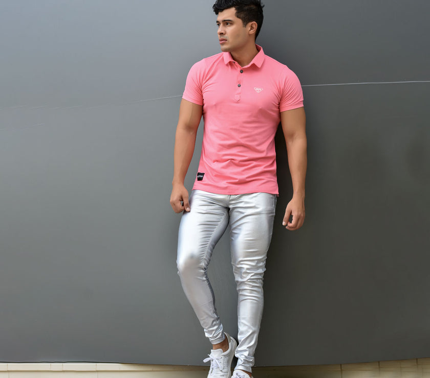 POLO HOMBRE ROSA CLARA REF 9-3907