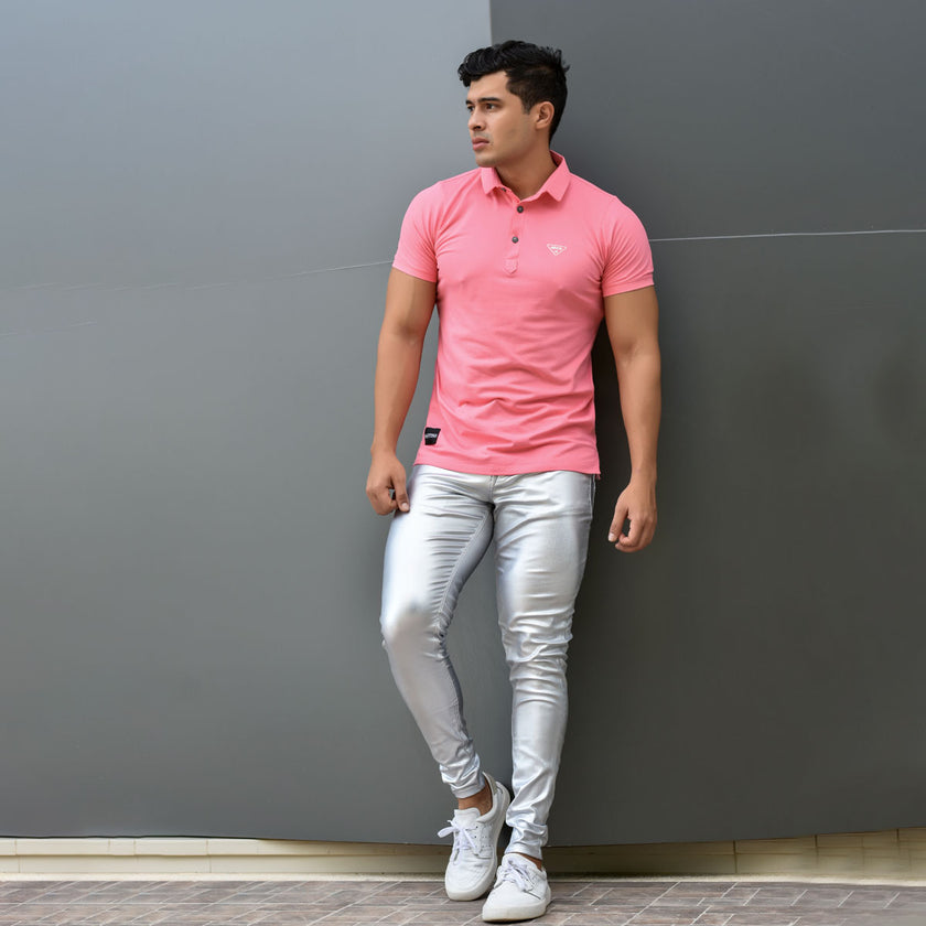 POLO HOMBRE ROSA CLARA REF 9-3907