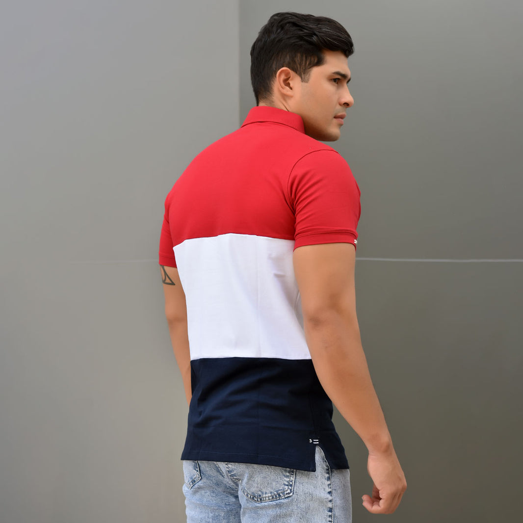 POLO HOMBRE TRICOLOR REF 9-3908