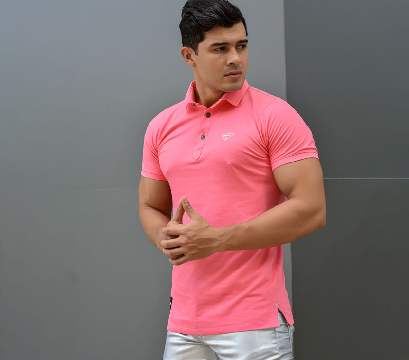 POLO HOMBRE ROSA CLARA REF 9-3907